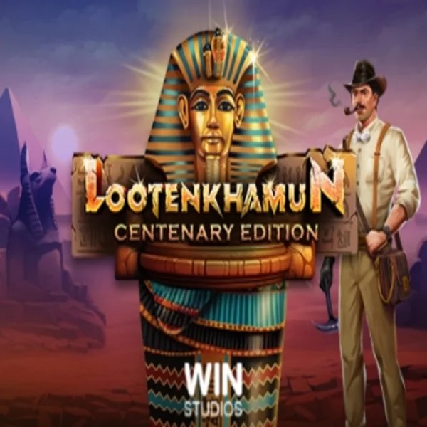 Loot'en Khamun the Dead Sea Scrolls slot logo by Win Studios at Great Slots Casino